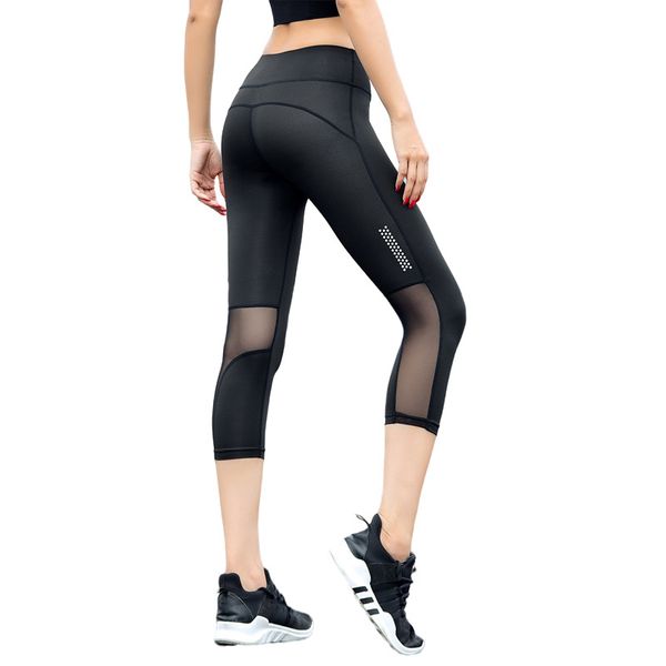 legging 3 colors high tail tigh leggings girl 3/4 yoga broek calf length running capri sport women's fitness gym, Black
legging 3 colors high tail tigh leggings girl 3/4 yoga broek calf length running capri sport women's fitness gym, Black