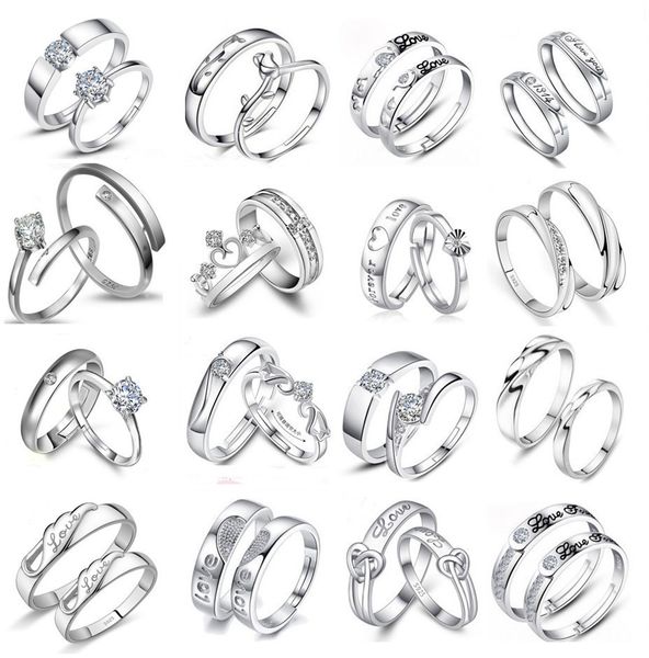 20pairs/lot simple silver color copper adjustable diamonds love rings for lovers couple wedding engagement jewelry mix style valentine', Slivery;golden
20pairs/lot simple silver color copper adjustable diamonds love rings for lovers couple wedding engagement jewelry mix style valentine', Slivery;golden