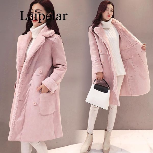 women's leather & faux 2021 winter women wool cotton coat jacket female turn down collar double breasted super warm thicken long lamb, Black
women's leather & faux 2021 winter women wool cotton coat jacket female turn down collar double breasted super warm thicken long lamb, Black