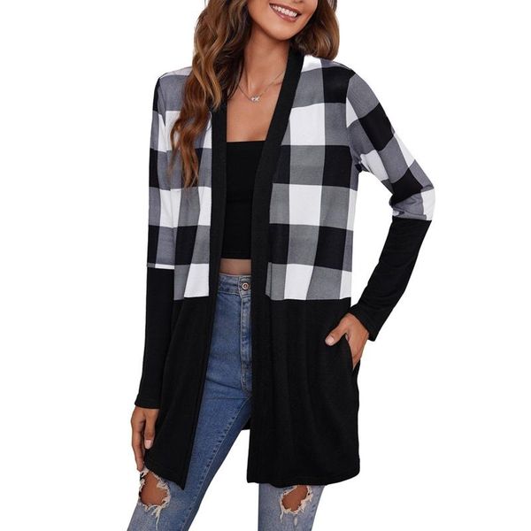 women's jackets 2021 women colour blocking christmas casual style cardigan coat lightweight jacket fall winter loose long sleeve for fe, Black;brown
women's jackets 2021 women colour blocking christmas casual style cardigan coat lightweight jacket fall winter loose long sleeve for fe, Black;brown
