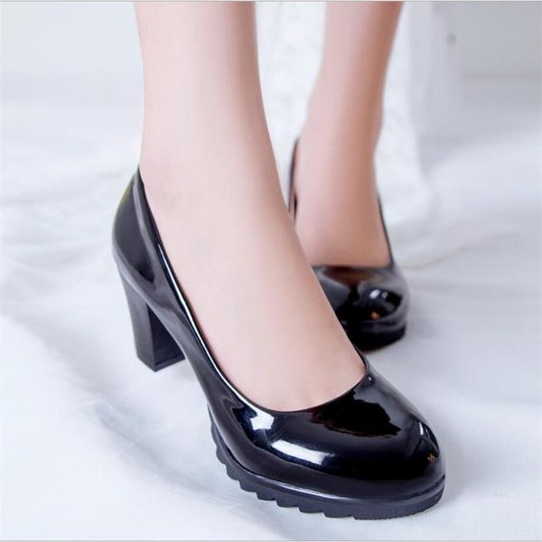 dress shoes 2021 women high heel pumps thick round toe pump footwear wedding heels spring leather woman, Black
dress shoes 2021 women high heel pumps thick round toe pump footwear wedding heels spring leather woman, Black