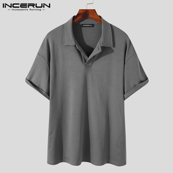 men's casual shirts 2021 summer men shirt turn down collar streetwear short sleeve clothing solid color leisure camisas incerun, White;black
men's casual shirts 2021 summer men shirt turn down collar streetwear short sleeve clothing solid color leisure camisas incerun, White;black