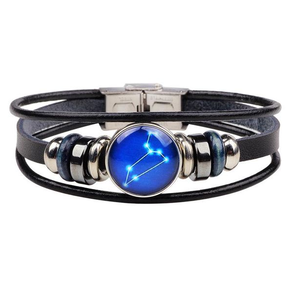 cuff kirykle fashion twelve constellations leather zodiac bracelet jewellery male women braid rope cortex jewelry, White
cuff kirykle fashion twelve constellations leather zodiac bracelet jewellery male women braid rope cortex jewelry, White