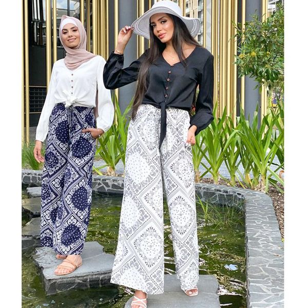 ethnic clothing muslim fashion vintage women wide leg pants elastic loose casual high waist ladies floral print modest arab trousers female, Red
ethnic clothing muslim fashion vintage women wide leg pants elastic loose casual high waist ladies floral print modest arab trousers female, Red