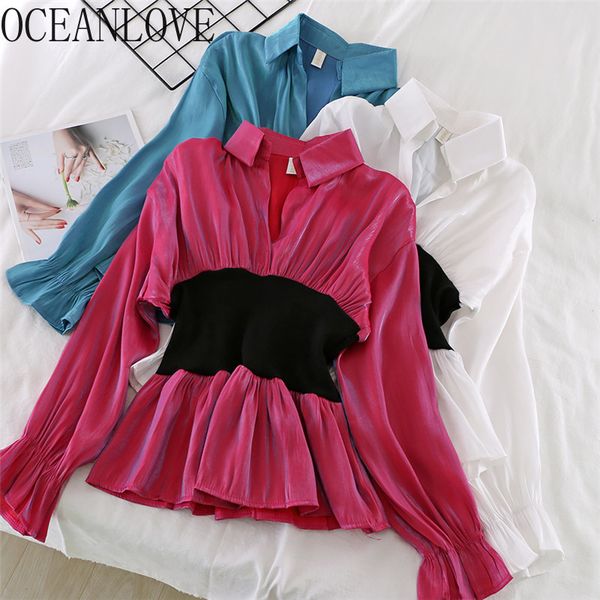 fake two pieces women and blouses glossy spring blusas mujer vintage patchwork fashion shirts all match 15842 210415, White
fake two pieces women and blouses glossy spring blusas mujer vintage patchwork fashion shirts all match 15842 210415, White