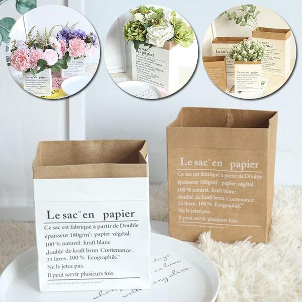 europen style paper flower pot letter printed storage bag home decoration wedding decorative supplies gift wrap
europen style paper flower pot letter printed storage bag home decoration wedding decorative supplies gift wrap