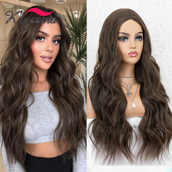 lx brand dark brown wigs long wavy synthetic wigs body wave wigs for women cosplay wig heat resistant fiber hair wig full machinefactory dir, Black
lx brand dark brown wigs long wavy synthetic wigs body wave wigs for women cosplay wig heat resistant fiber hair wig full machinefactory dir, Black