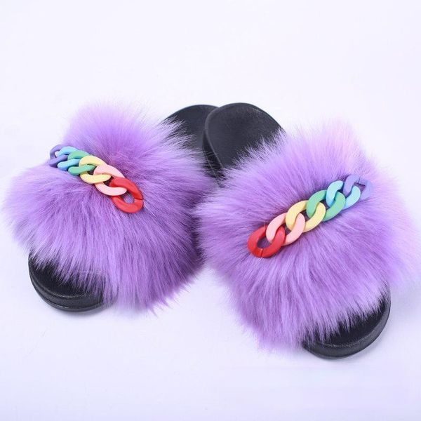 slippers large size 2021 fashion fluffy women rainbow chain faux fur outside sliders pvc furry shoes flat comfort slipper, Black
slippers large size 2021 fashion fluffy women rainbow chain faux fur outside sliders pvc furry shoes flat comfort slipper, Black