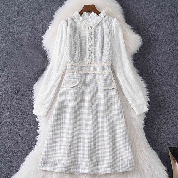 casual dresses spring long sleeve round neck multicolor plaid tweed panelled buttons knee-length dress elegant md188a597 416r, Black;gray
casual dresses spring long sleeve round neck multicolor plaid tweed panelled buttons knee-length dress elegant md188a597 416r, Black;gray