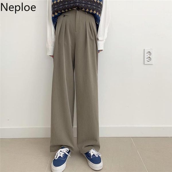 women's pants & capris neploe 2021 retro high waist women korean zipper button straight ladies trousers loose casual wide leg female bo, Black;white
women's pants & capris neploe 2021 retro high waist women korean zipper button straight ladies trousers loose casual wide leg female bo, Black;white