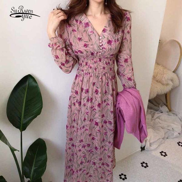 v-neck elastic waist french vintage floral dress early autumn single-breasted long sleeve elegant for women 12295 210427, Black;gray
v-neck elastic waist french vintage floral dress early autumn single-breasted long sleeve elegant for women 12295 210427, Black;gray