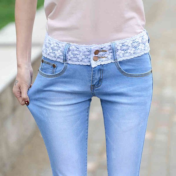 jeans breeze for with high waist thin women stretch washed women's jeans shredded lace denies pencil pants size 25-32, Blue
jeans breeze for with high waist thin women stretch washed women's jeans shredded lace denies pencil pants size 25-32, Blue