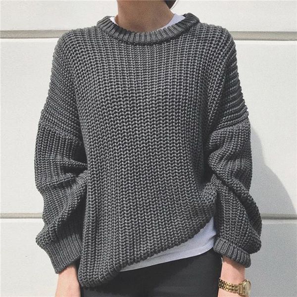 women's sweaters autumn women solid sweater elegant o neck loose female knitted casual long sleeve warm oversized pullover jumpers, White;black
women's sweaters autumn women solid sweater elegant o neck loose female knitted casual long sleeve warm oversized pullover jumpers, White;black