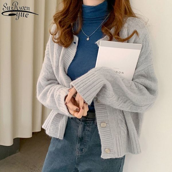 autumn winter thicken long sleeve vintage sweater coat cardigan women plus size casual knitted woman sweaters 11655 210427, White;black
autumn winter thicken long sleeve vintage sweater coat cardigan women plus size casual knitted woman sweaters 11655 210427, White;black