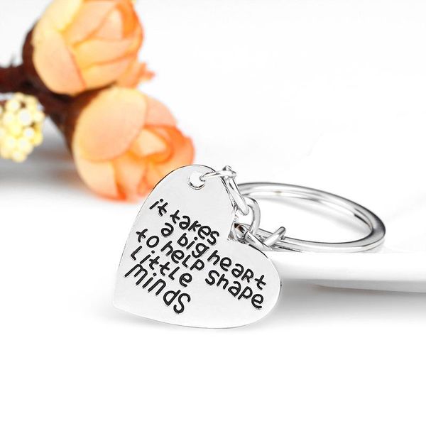 keychains trendy creative heart-shaped letter stainless steel keychain it takes a big heart to love key ring fashion jewelry wholesale, Silver
keychains trendy creative heart-shaped letter stainless steel keychain it takes a big heart to love key ring fashion jewelry wholesale, Silver