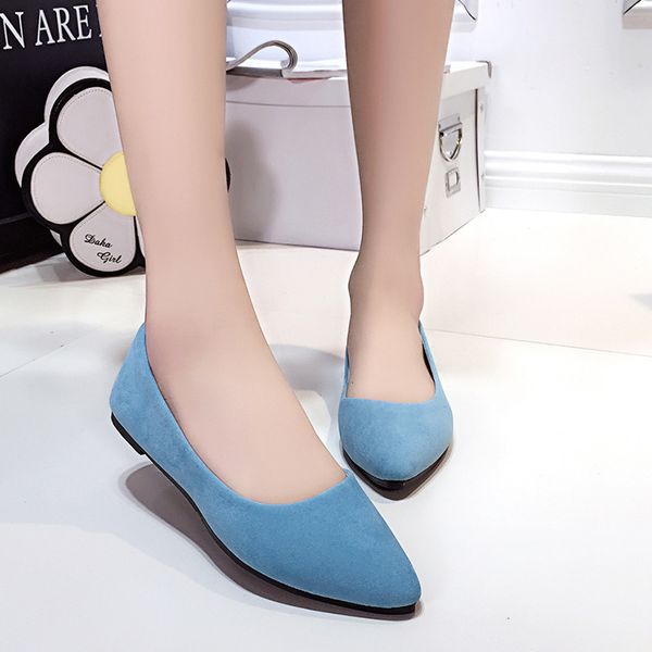 shoe women's will see fashions splice color apartments fashion pointed toe dancer ballet slide flat in casual shoes 553 7abc, Black