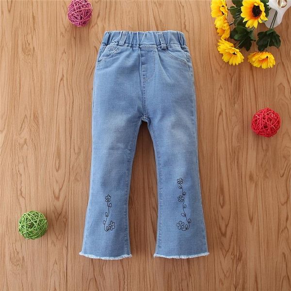 sale 2021 children's cotton blend clothing girls jeans summer clothes korean version denim flare trousers for 1-6years d30, Blue
sale 2021 children's cotton blend clothing girls jeans summer clothes korean version denim flare trousers for 1-6years d30, Blue