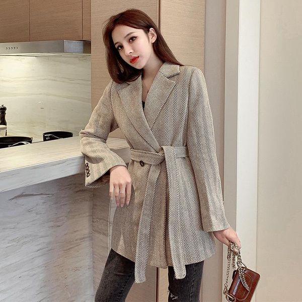 women's wool & blends warm long sleeve turn-down collar striped fall jacket ladies autumn winter casual elegant overcoat thick women co, Black
women's wool & blends warm long sleeve turn-down collar striped fall jacket ladies autumn winter casual elegant overcoat thick women co, Black