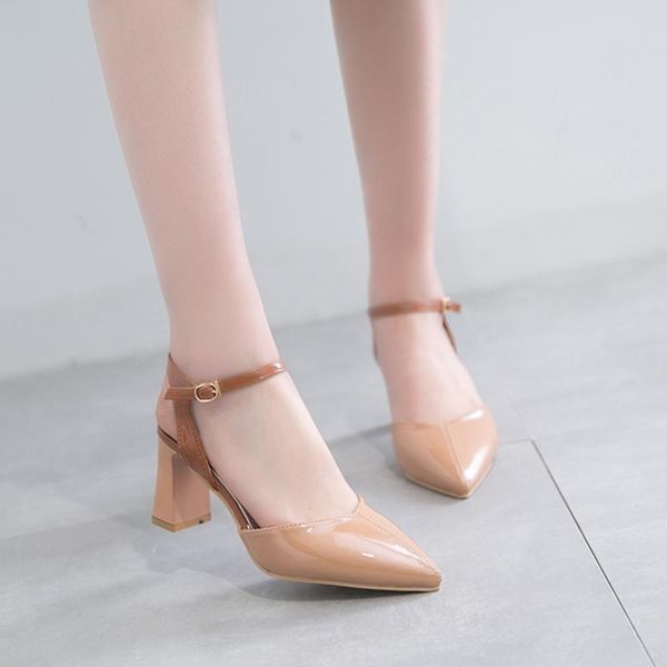 dress shoes rimocy office ladies patent leather slingbacks pumps women nude 9cm ankle strap spring summer heels woman sandals, Black
dress shoes rimocy office ladies patent leather slingbacks pumps women nude 9cm ankle strap spring summer heels woman sandals, Black