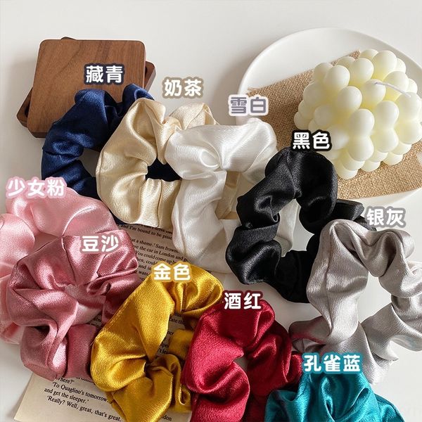 iwvl french large simple satin pig large intestine hairband accessories bm fat intestine hairband female purple korean headband, Slivery;white
iwvl french large simple satin pig large intestine hairband accessories bm fat intestine hairband female purple korean headband, Slivery;white