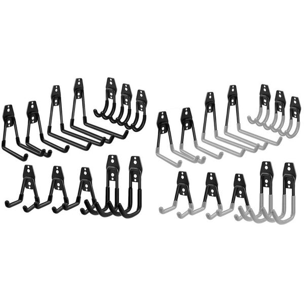 hooks & rails garage storage hangers, heavy duty wall mount utility double organizer for garden organizing tools
hooks & rails garage storage hangers, heavy duty wall mount utility double organizer for garden organizing tools