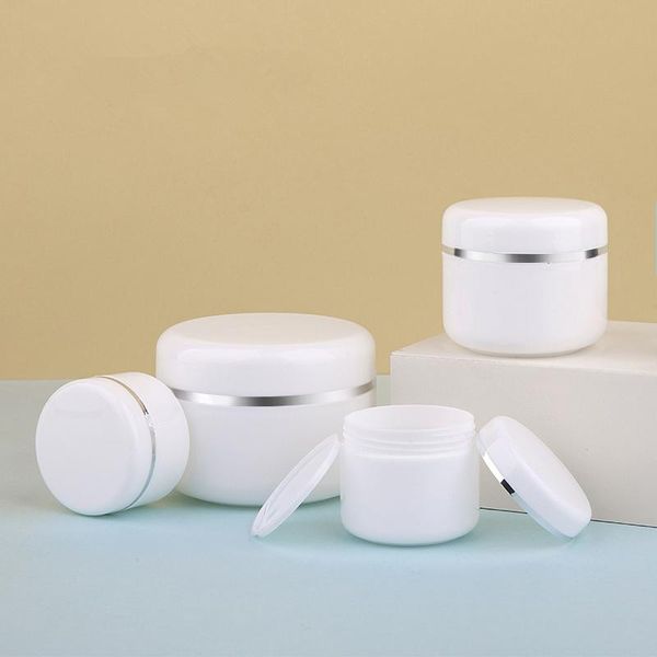 storage bottles & jars 20g/30g pp cream jar with silver edge facial mask box refillable sample lotion cosmetic container
storage bottles & jars 20g/30g pp cream jar with silver edge facial mask box refillable sample lotion cosmetic container