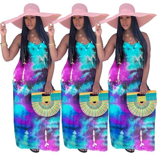summer arrivals tie-dye printed women's colorful ladies fashion sleeveless halter floor-length for holidays, Black;gray
summer arrivals tie-dye printed women's colorful ladies fashion sleeveless halter floor-length for holidays, Black;gray