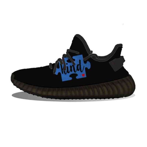 diy custom be kind blue puzzle running shoes mesh printed mens womens trainers outdoor sports sneakers, Black;white
diy custom be kind blue puzzle running shoes mesh printed mens womens trainers outdoor sports sneakers, Black;white