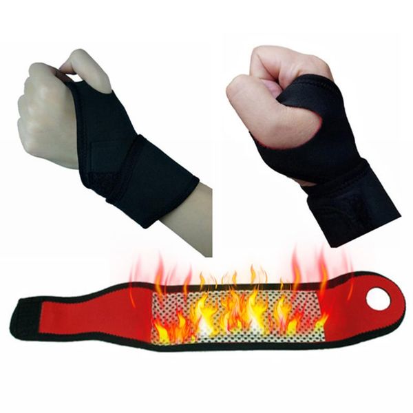 pair black adjustable self-heating warm wrist band tourmaline magnet support straps wraps sports wristband#w, Black;red
pair black adjustable self-heating warm wrist band tourmaline magnet support straps wraps sports wristband#w, Black;red