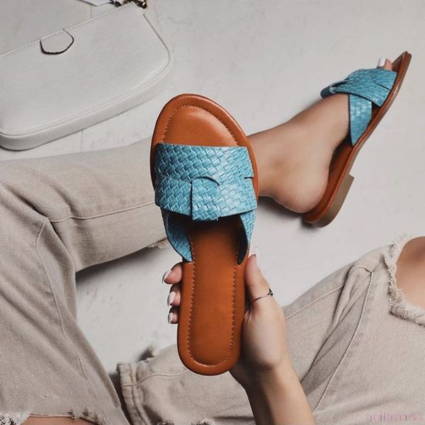 New Sexy Cross woven Flat heel Shoes Women Slippers blue Braided open toe Slides Slip on Ladies Shoes Summer Designer Slipers, Black
New Sexy Cross woven Flat heel Shoes Women Slippers blue Braided open toe Slides Slip on Ladies Shoes Summer Designer Slipers, Black