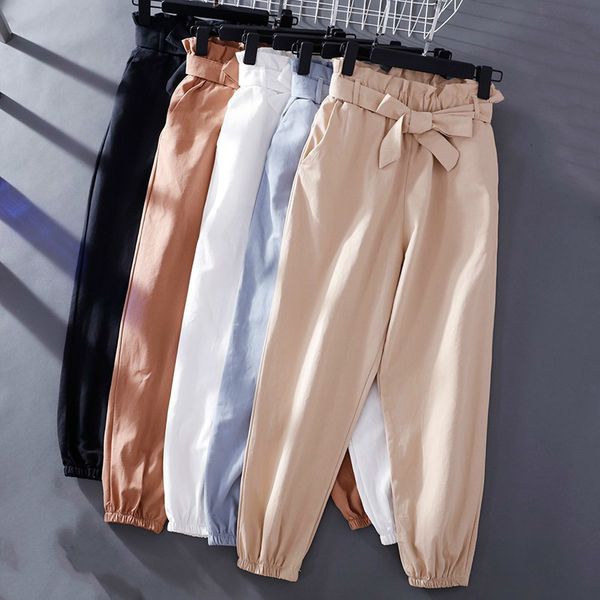 women's pants & capris vintage women summer high waist casual solid color streetwear trousers harem ire8, Black;white
women's pants & capris vintage women summer high waist casual solid color streetwear trousers harem ire8, Black;white