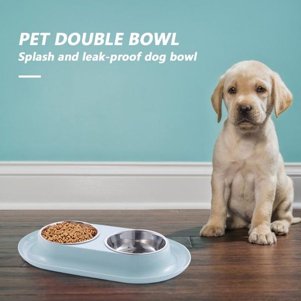 splash and leakproof double pet bowls dog water feeder stainless steel cat drinking dish puppy feeding container & feeders
splash and leakproof double pet bowls dog water feeder stainless steel cat drinking dish puppy feeding container & feeders