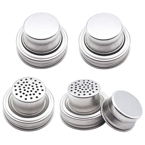 kitchen storage & organization 4 pieces mason jar shaker lid for regular mouth mason, canning jars, durable, rust proof stainless steel, sha
kitchen storage & organization 4 pieces mason jar shaker lid for regular mouth mason, canning jars, durable, rust proof stainless steel, sha