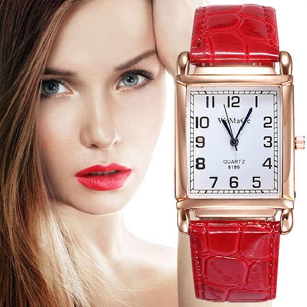 wristwatches ladies watches fashion rose gold rectangle dial quartz women's dress clock reloj zegarek damski, Slivery;brown
wristwatches ladies watches fashion rose gold rectangle dial quartz women's dress clock reloj zegarek damski, Slivery;brown