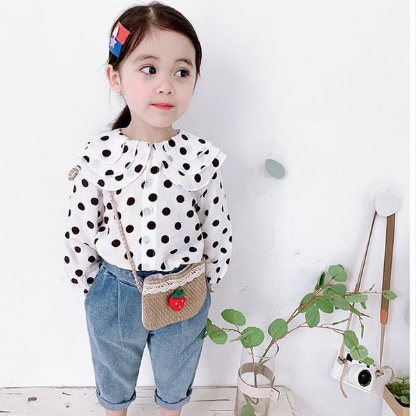shirts mihkalev 2010 spring baby girl school for kids clothes girls white and pattern dot children blouses clothing, White;black
shirts mihkalev 2010 spring baby girl school for kids clothes girls white and pattern dot children blouses clothing, White;black