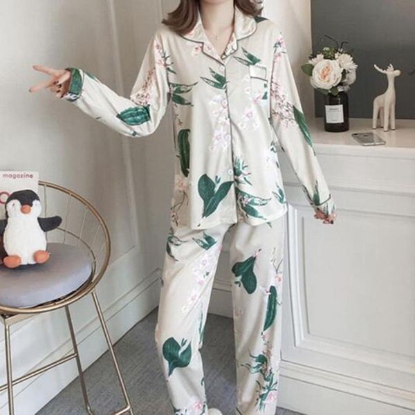 autumn pajamas set floral women sleepwear printed full cotton style turn down collar casual homewear, Black;red
autumn pajamas set floral women sleepwear printed full cotton style turn down collar casual homewear, Black;red
