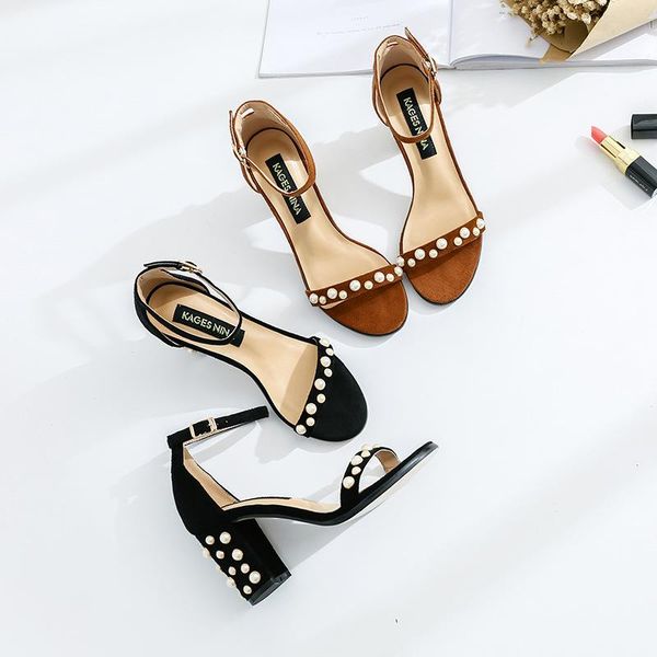luxury pearl decoration sandals women thick high heels cover heel ankle strap gladiator sandalias mujer 2021 beading party shoes, Black
luxury pearl decoration sandals women thick high heels cover heel ankle strap gladiator sandalias mujer 2021 beading party shoes, Black