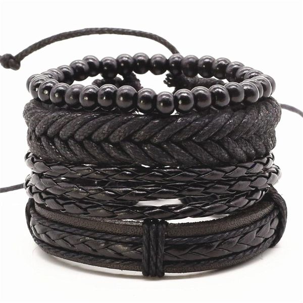 charm bracelets punk vintage rope handmade bead woven leather men women bangles female rock homme jewelry accessories 4pcs/set, Golden;silver
charm bracelets punk vintage rope handmade bead woven leather men women bangles female rock homme jewelry accessories 4pcs/set, Golden;silver