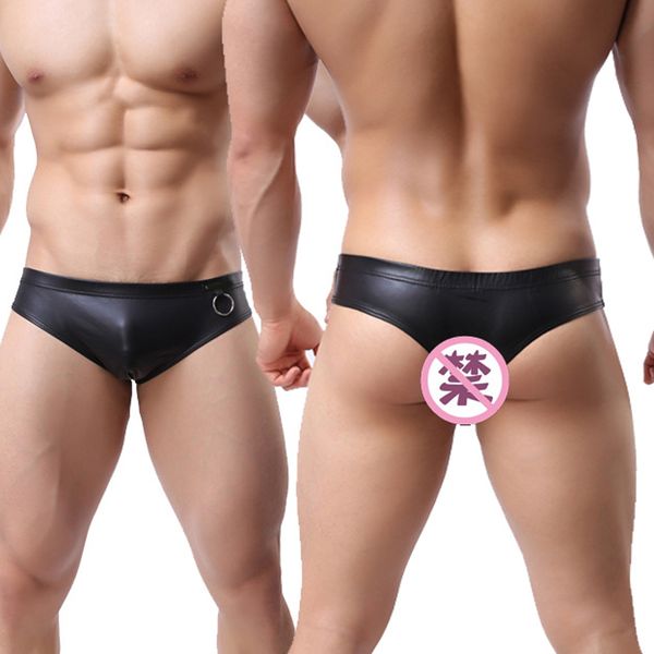 new men u pouch briefs faux leather underwear g-strings cool male gay underwear gold sliver black briefs fx108, Black;white
new men u pouch briefs faux leather underwear g-strings cool male gay underwear gold sliver black briefs fx108, Black;white
