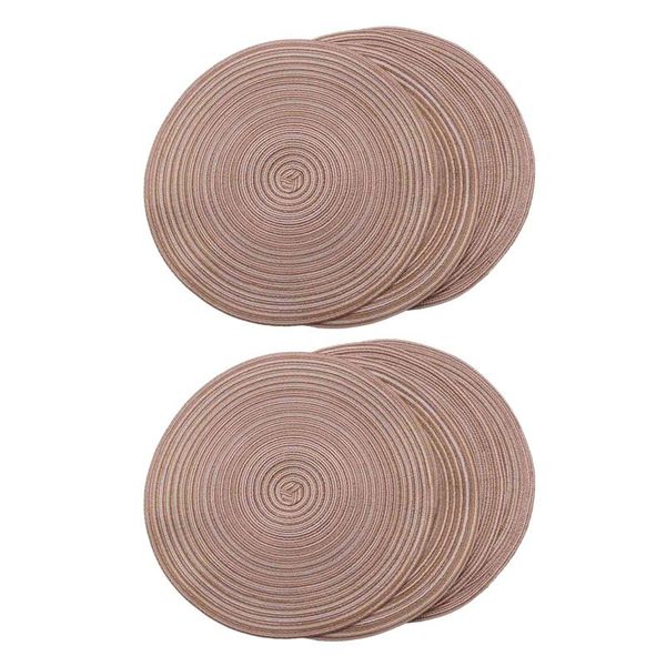 mats & pads round braided placemats washable kitchen table for home wedding party 36cm (coffee color, 8pcs)
mats & pads round braided placemats washable kitchen table for home wedding party 36cm (coffee color, 8pcs)