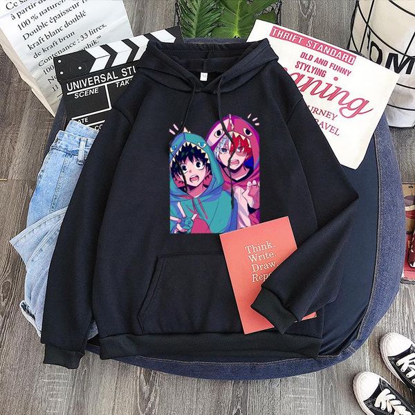 men's hoodies & sweatshirts anime my hero academia todoroki bakugou deku men/women hoodie casual all-match streetwear sweatshirt kpop, Black 
men's hoodies & sweatshirts anime my hero academia todoroki bakugou deku men/women hoodie casual all-match streetwear sweatshirt kpop, Black