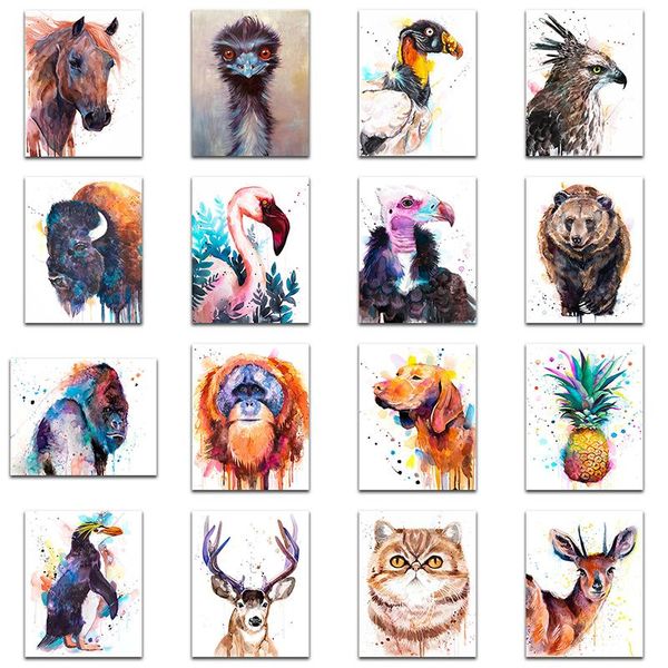diamond painting 5d cross stitch animal full embroidery bear monkey sale mosaic home decoration