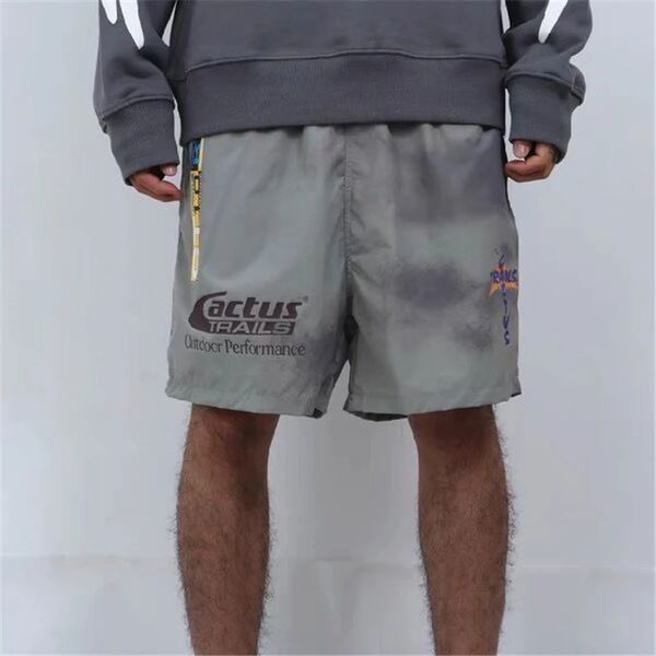 travis scott cactus jack running trails shorts 21ss inner mesh breathable casual men's and women's short beach pants, White;black
travis scott cactus jack running trails shorts 21ss inner mesh breathable casual men's and women's short beach pants, White;black
