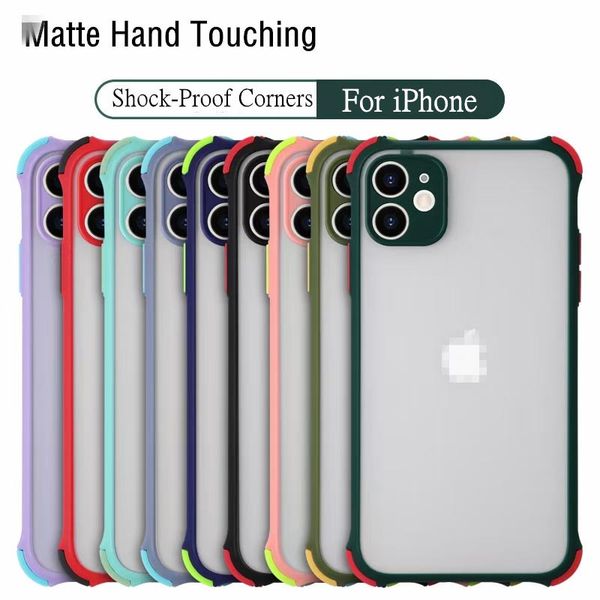 pc phone cases for iphone12 mini 11 pro xr max xs 8plus 7 6s case simple matte transparent shockproof four-corner bumpe silicagel cover
pc phone cases for iphone12 mini 11 pro xr max xs 8plus 7 6s case simple matte transparent shockproof four-corner bumpe silicagel cover