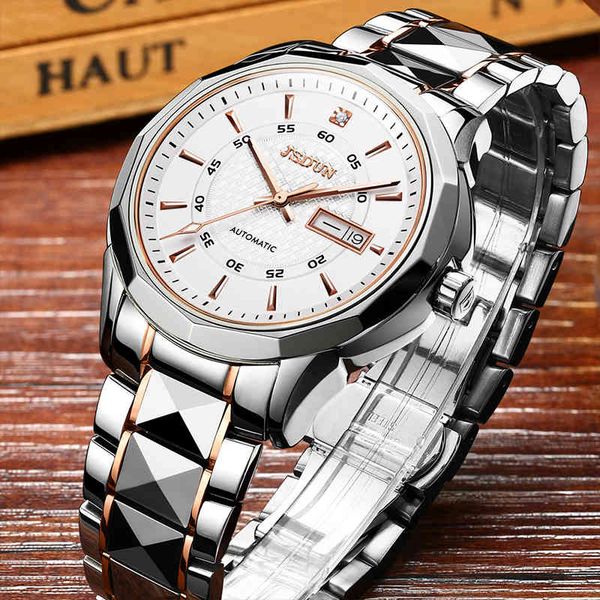jsdun fashion luxury men mechanical watch tungsten steel import movement waterproof luminous automatic mens relogio masculino, Slivery;brown
jsdun fashion luxury men mechanical watch tungsten steel import movement waterproof luminous automatic mens relogio masculino, Slivery;brown