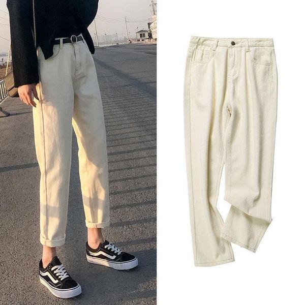 women's jeans women ankle-length beige straight denim vintage school simple classic womens trousers bf chic harajuku korean ulzzang qcs, Blue
women's jeans women ankle-length beige straight denim vintage school simple classic womens trousers bf chic harajuku korean ulzzang qcs, Blue