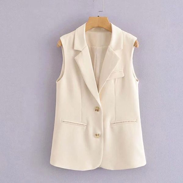 women's vests #0794 beige black sleeveless blazer vest coat women casual short thin office waitcoat korean style spring summer 2021, Black;white
women's vests #0794 beige black sleeveless blazer vest coat women casual short thin office waitcoat korean style spring summer 2021, Black;white
