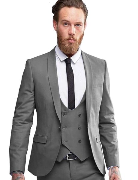 men's suits & blazers set of three pieces gray male suit, jacket + formal trousers, men's graduation, wedding, slim cut db38, White;black
men's suits & blazers set of three pieces gray male suit, jacket + formal trousers, men's graduation, wedding, slim cut db38, White;black