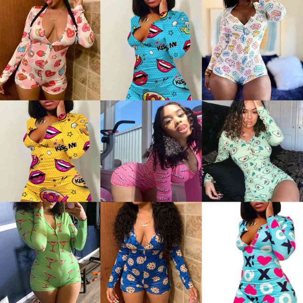 women's tracksuits women pajama designer nightwear playsuit workout button skinny cartoon print jumpsuits v-neck short onesies rompers, Gray
women's tracksuits women pajama designer nightwear playsuit workout button skinny cartoon print jumpsuits v-neck short onesies rompers, Gray
