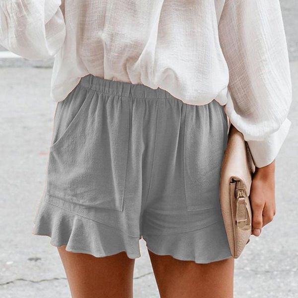 women's shorts summer cotton casual solid color high-waist linen street wear comfortable leisure holiday, White;black
women's shorts summer cotton casual solid color high-waist linen street wear comfortable leisure holiday, White;black